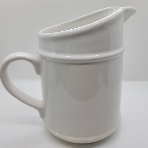 Vintage Country Blue Ribbon Goose Duck Ceramic Creamer Pitcher - Picture 5 of 10